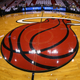 A view of the Miami Heat logo on the court during Game One of the Eastern Conference Finals between the Miami Heat and the Indiana Pacers at AmericanAirlines Arena on May 22, 2013 in Miami, Florida.